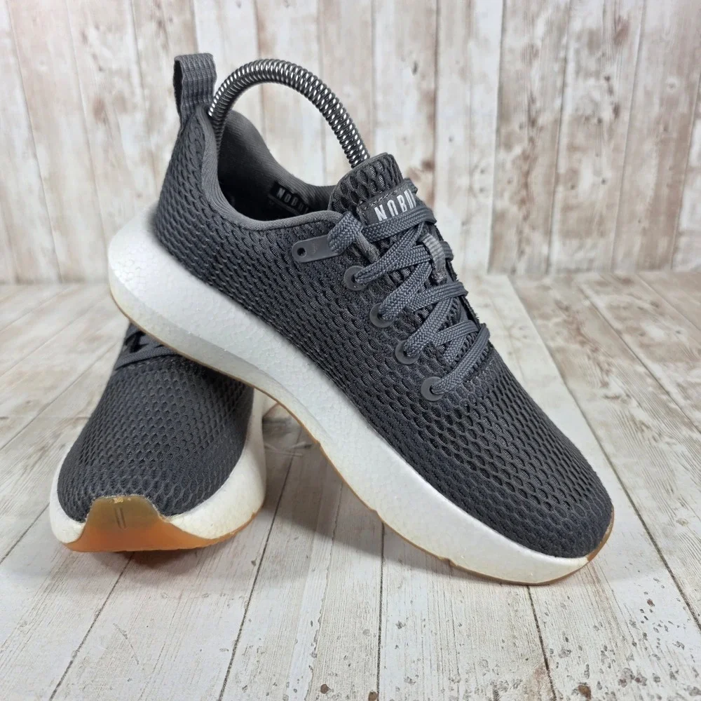 NOBULL Women Dark Gray Mesh Trainers Sneakers Athletic Shoes Size‎ 7